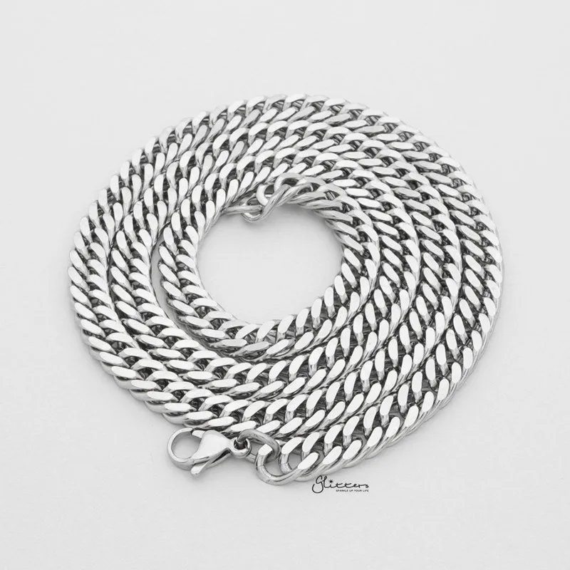 Stainless Steel Curb Link Chain Necklaces - 5.5mm width | 61cm length