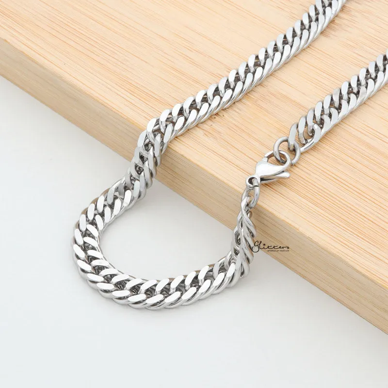 Stainless Steel Curb Link Chain Necklaces - 5.5mm width | 61cm length