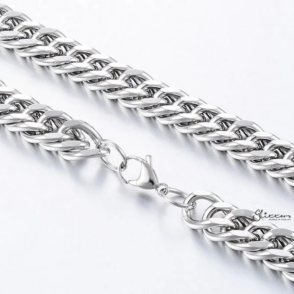 Stainless Steel Curb Link Chain Necklaces - 5.5mm width | 61cm length