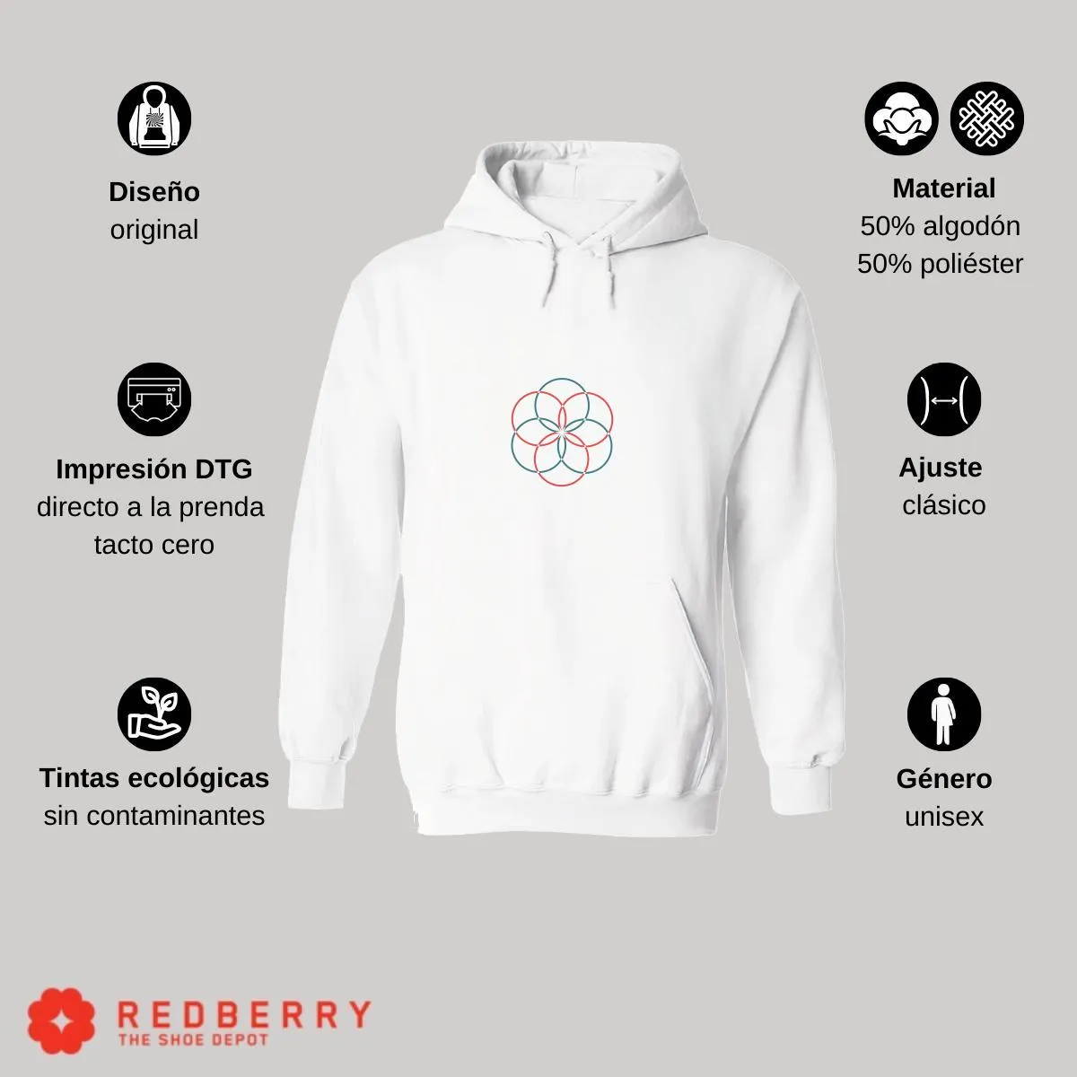 Sudadera Hombre  Hoodie Geometría Diseo Frases 021