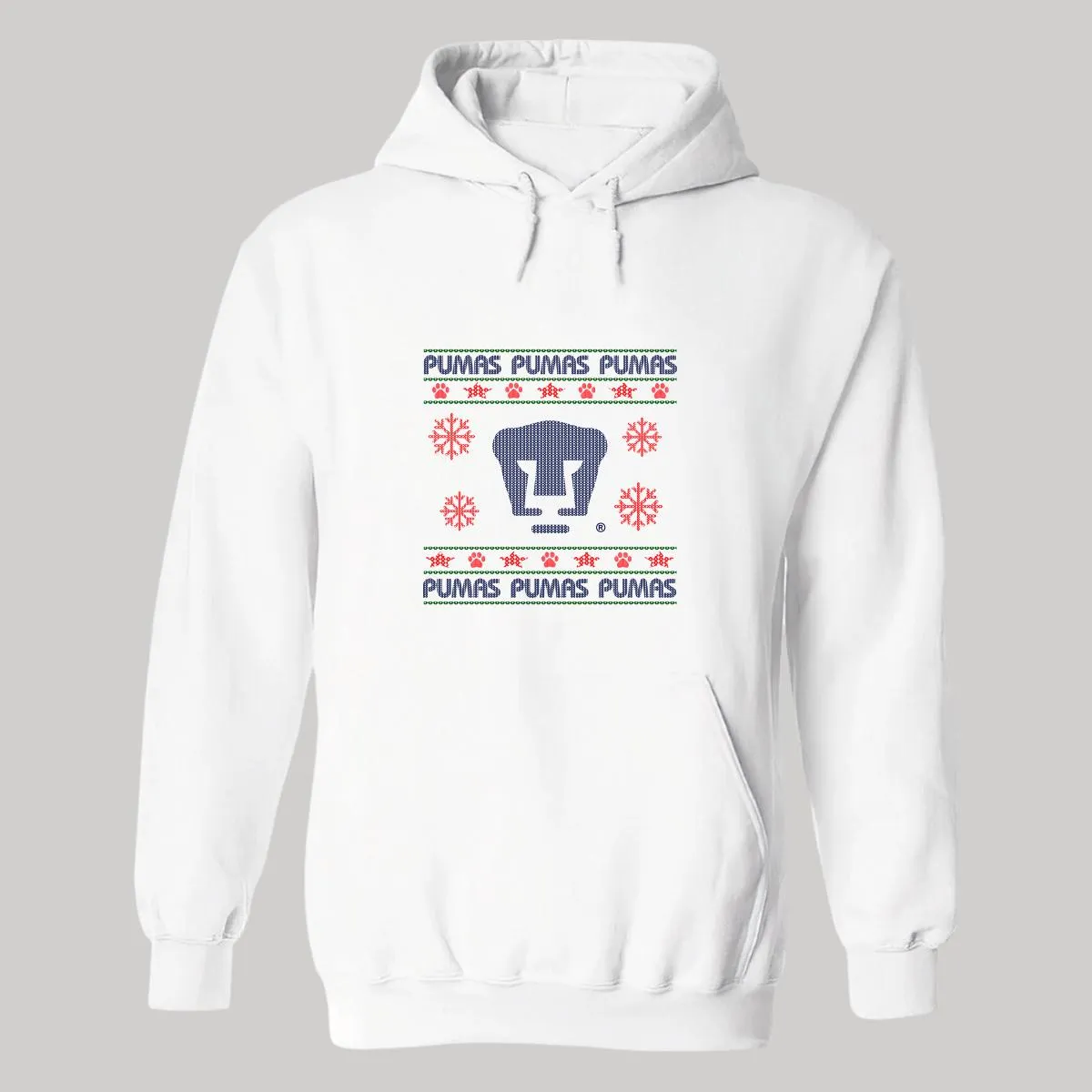 Sudadera Hombre Hoodie  Pumas UNAM Navidad