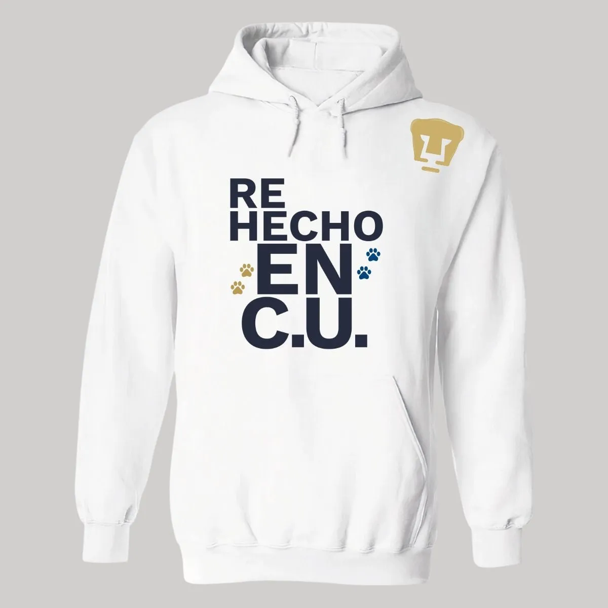 Sudadera Hombre Hoodie Pumas UNAM Re Hecho en C.U.