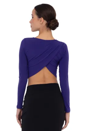 Tango Top With Draped Overlap Back