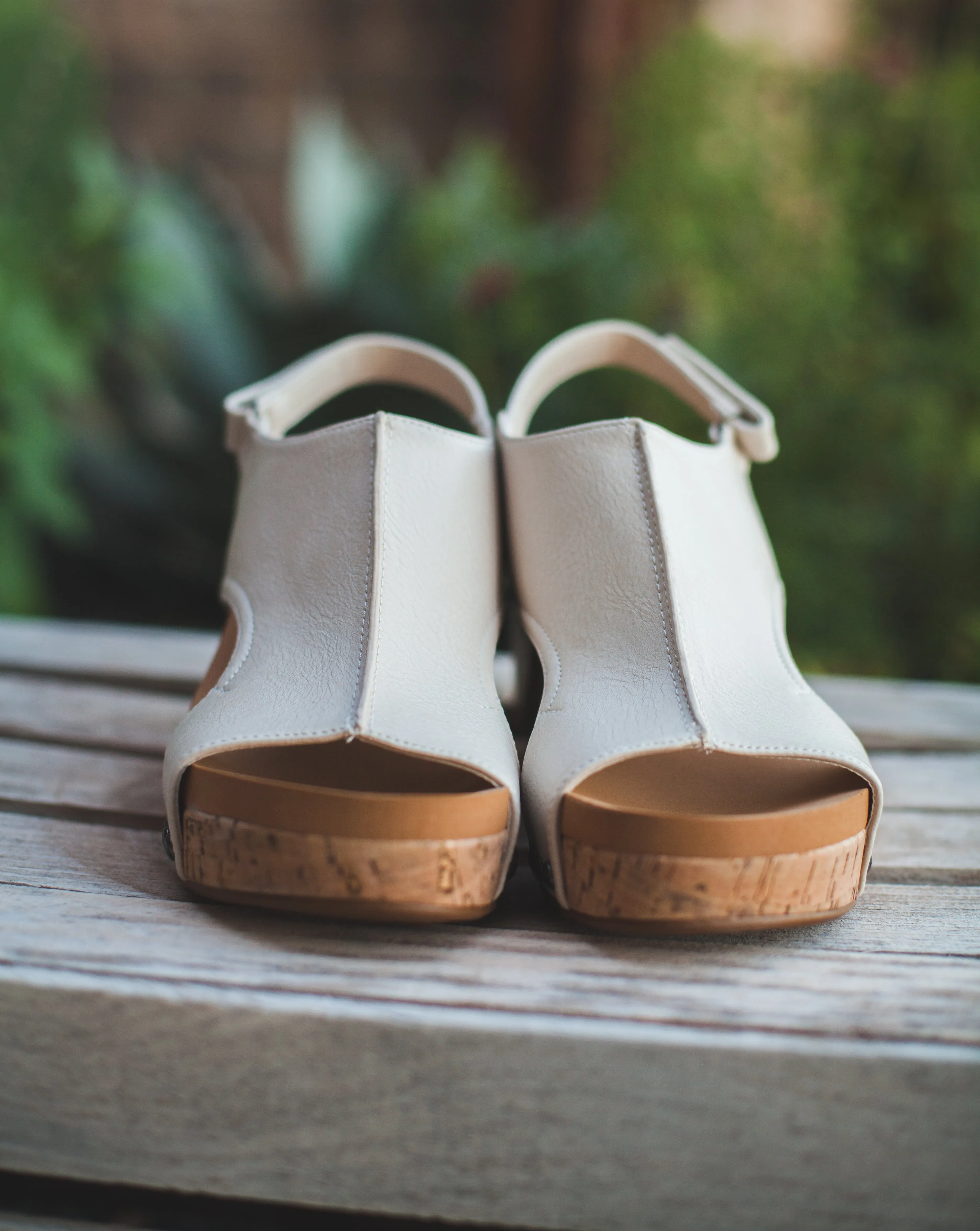 The Carly Wedge in Cream