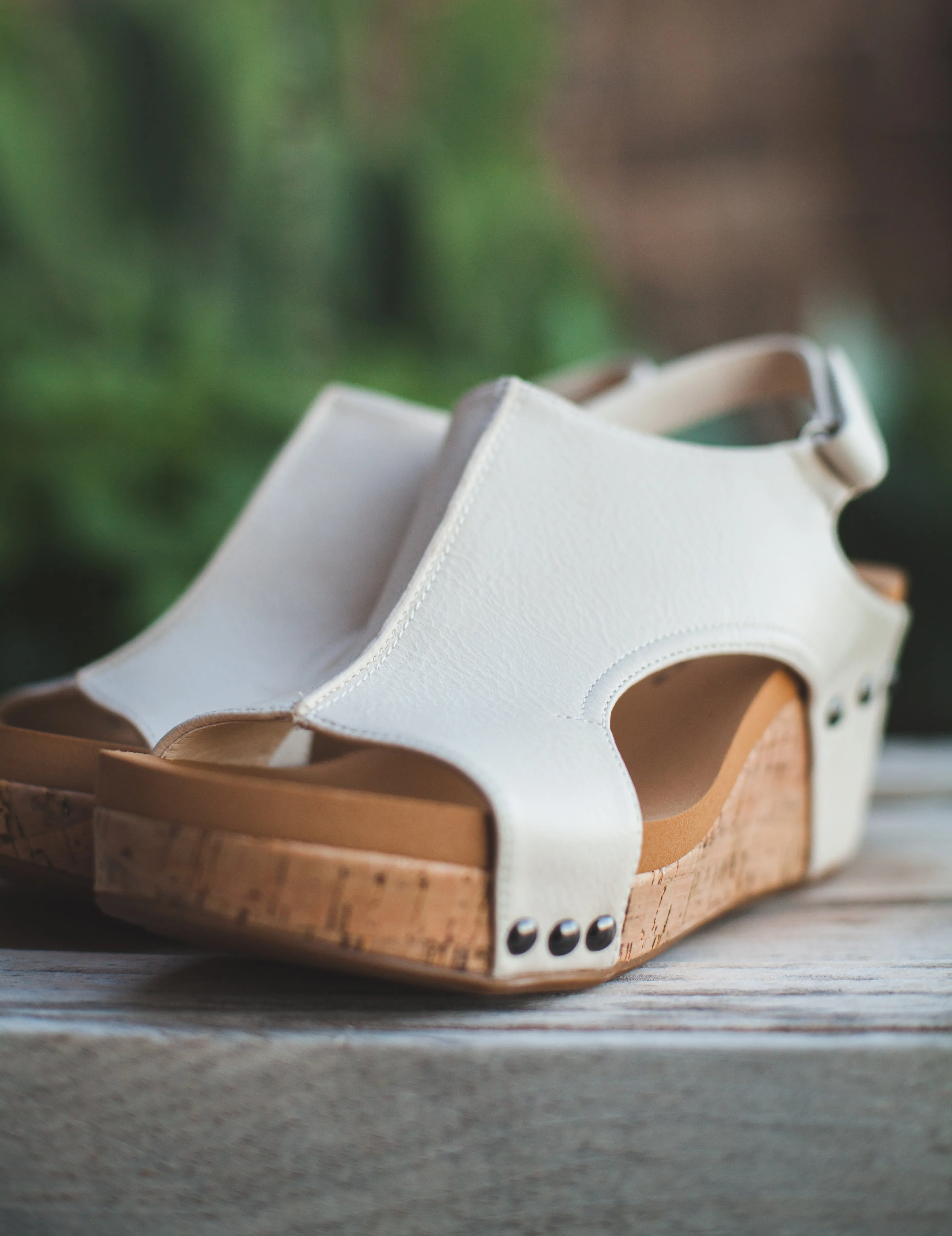 The Carly Wedge in Cream