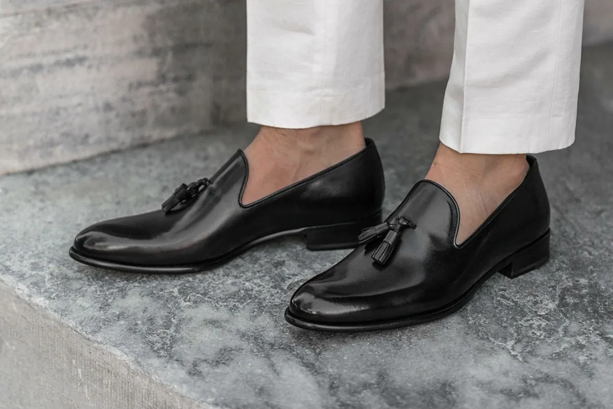 The Chaplin Tassel Loafer - Nero