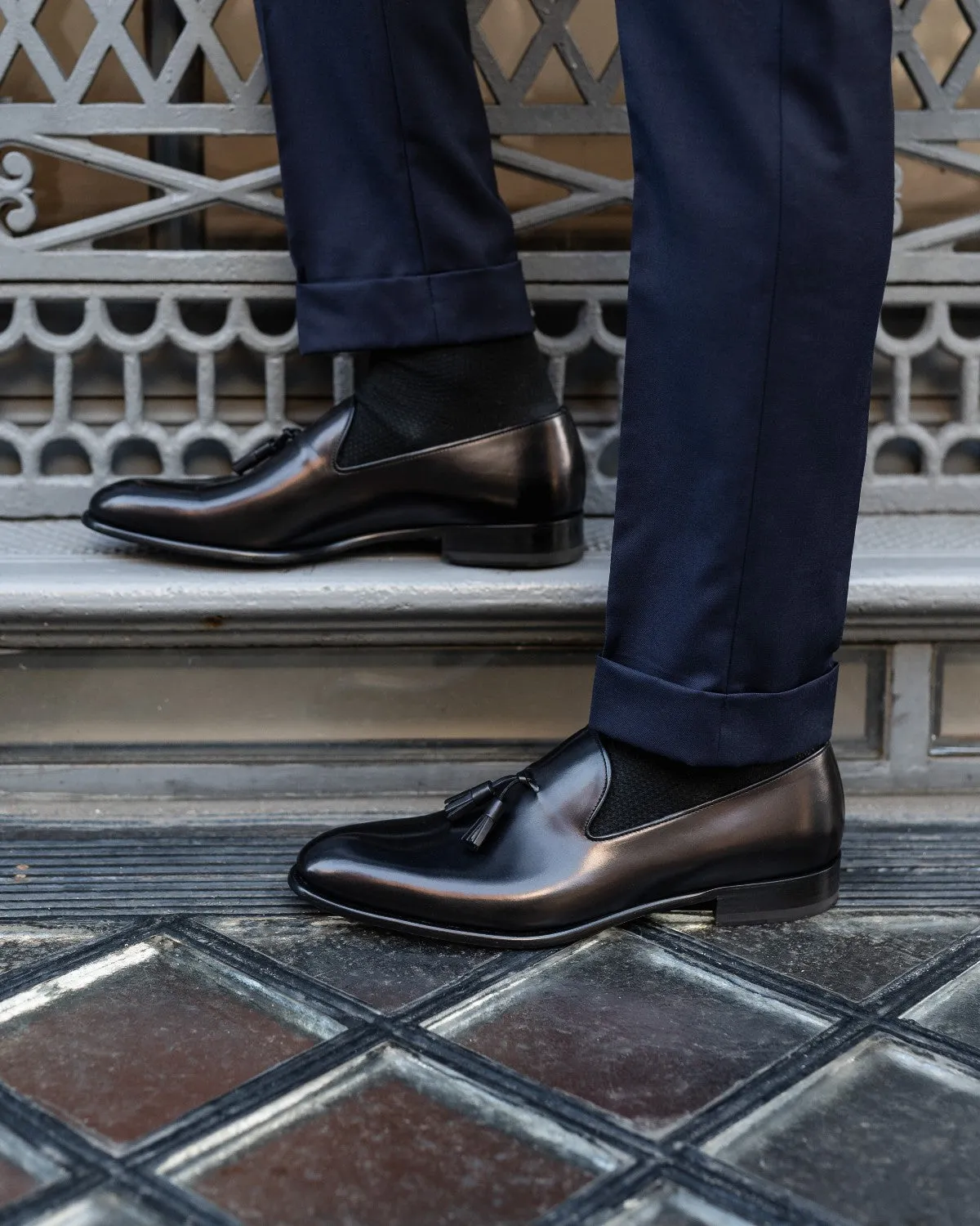 The Chaplin Tassel Loafer - Nero