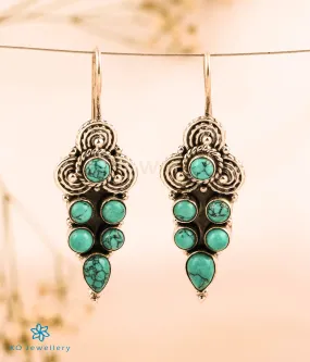 The Tamara Silver Gemstone Earrings (Turquoise)