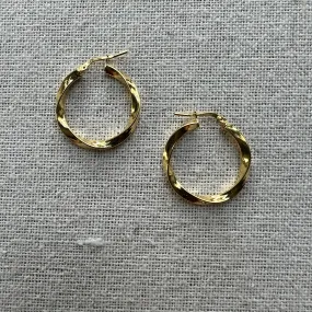 Twisted Hoop Earrings