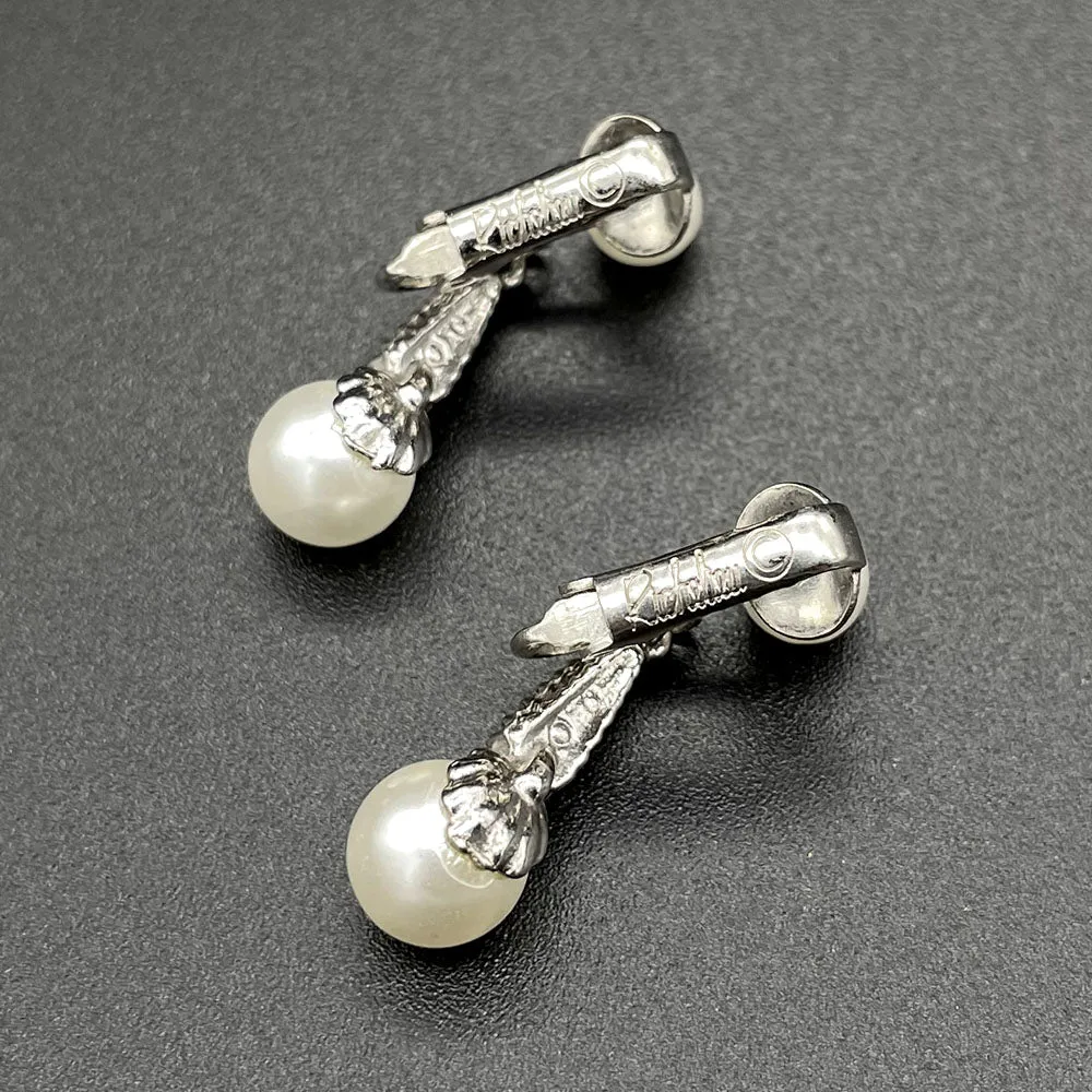 【USA輸入】ヴィンテージ RICHELIEU パール イヤリング/Vintage RICHELIEU Pearl Clip On Earrings