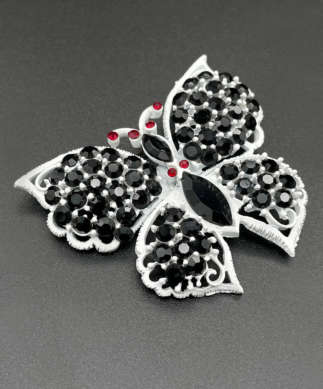 【USA輸入】ヴィンテージ WEISS バタフライ ビジュー ブローチ/Vintage WEISS Butterfly Bijou Brooch