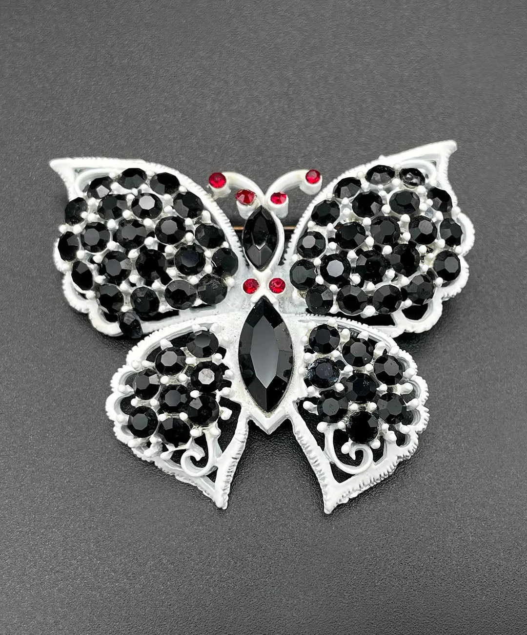 【USA輸入】ヴィンテージ WEISS バタフライ ビジュー ブローチ/Vintage WEISS Butterfly Bijou Brooch