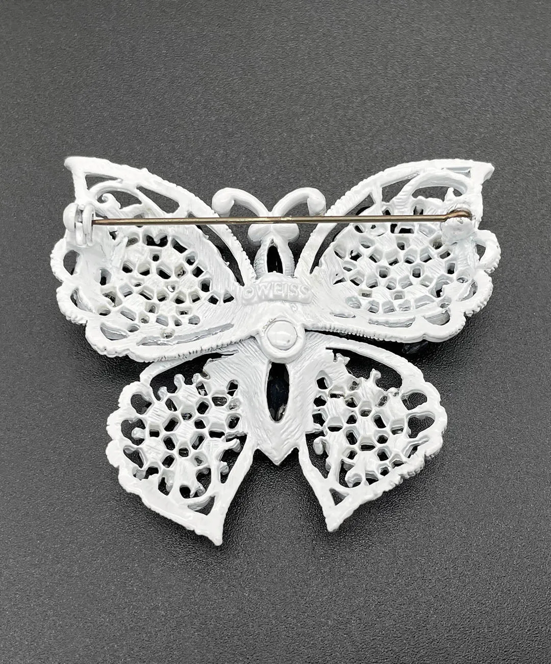 【USA輸入】ヴィンテージ WEISS バタフライ ビジュー ブローチ/Vintage WEISS Butterfly Bijou Brooch