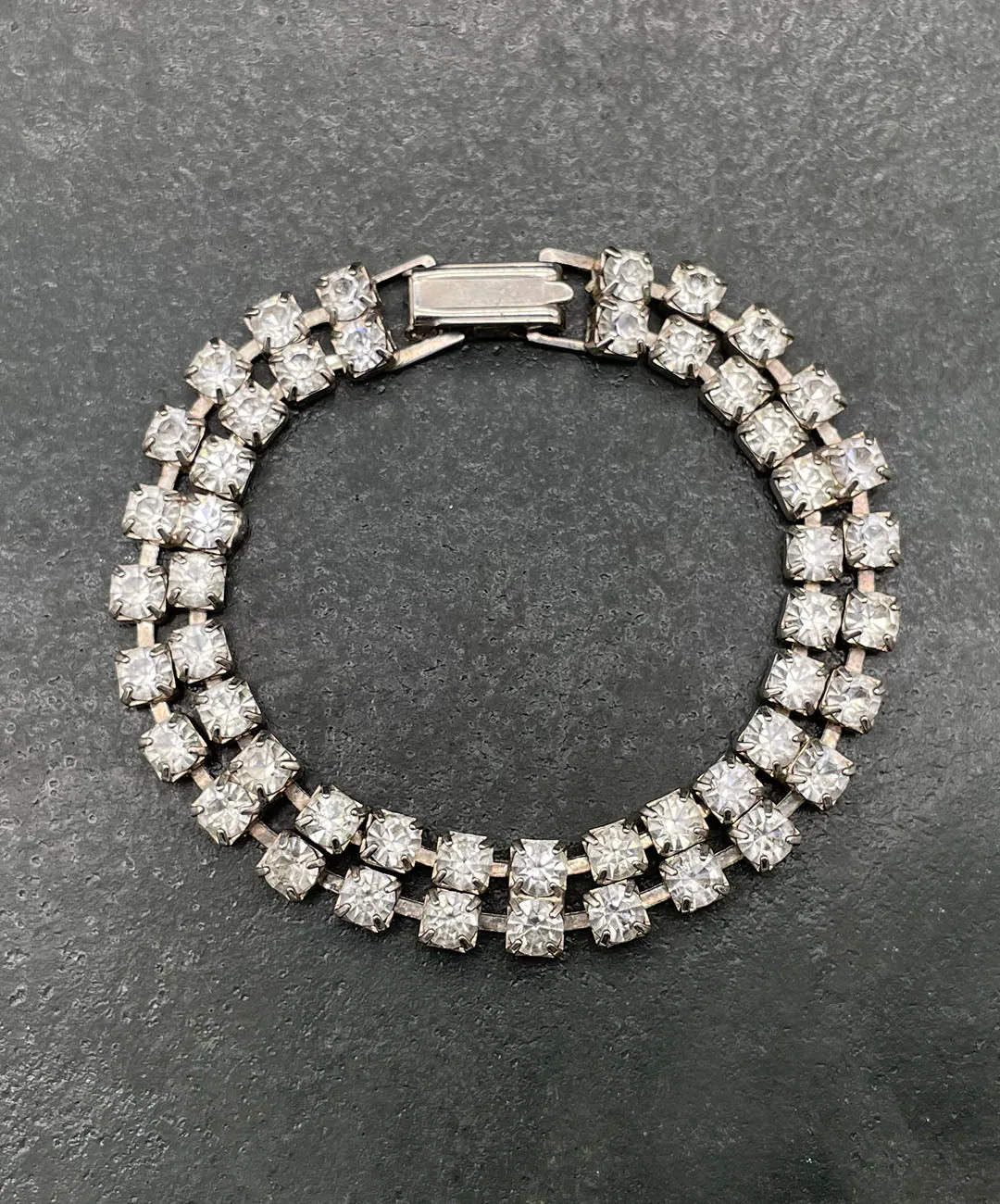 【USA輸入】ヴィンテージ クリア ビジュー ブレスレット/Vintage Clear Bijou Bracelet