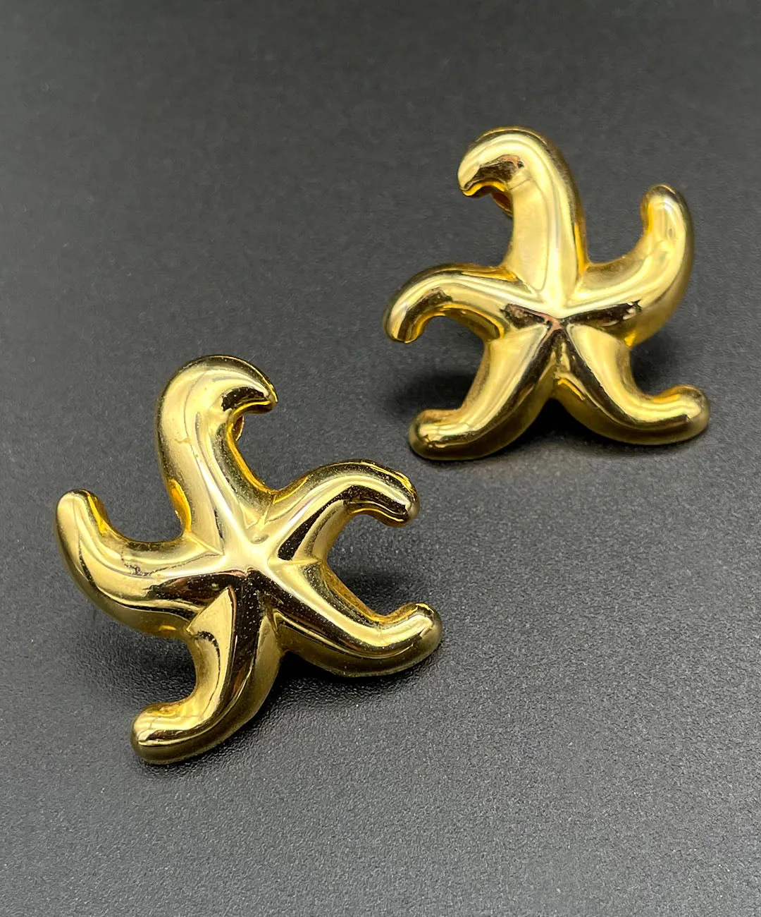 【USA輸入】ヴィンテージ スターフィッシュ メタル ピアス/VINTAGE STARFISH Metal Post Earrings