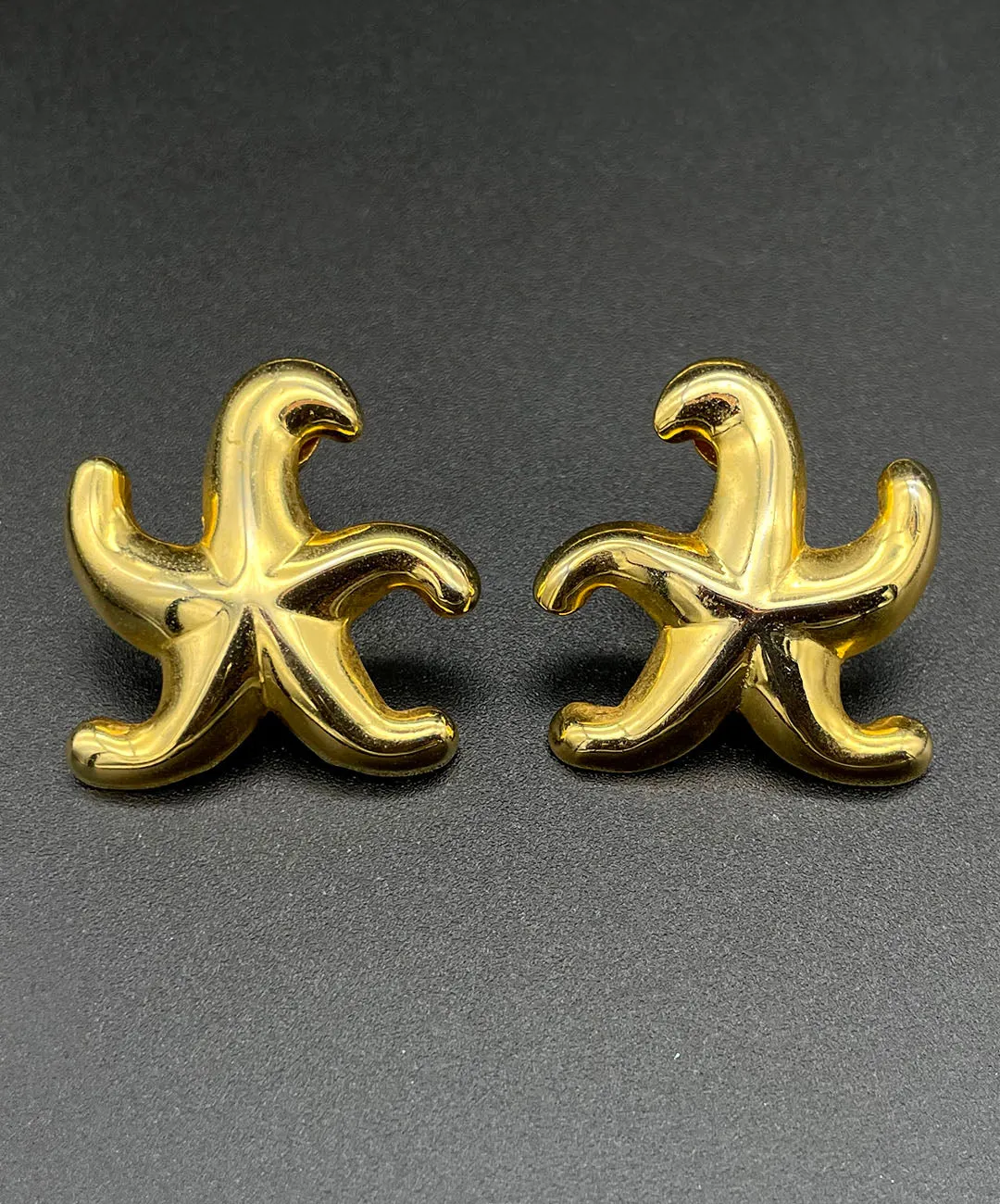 【USA輸入】ヴィンテージ スターフィッシュ メタル ピアス/VINTAGE STARFISH Metal Post Earrings