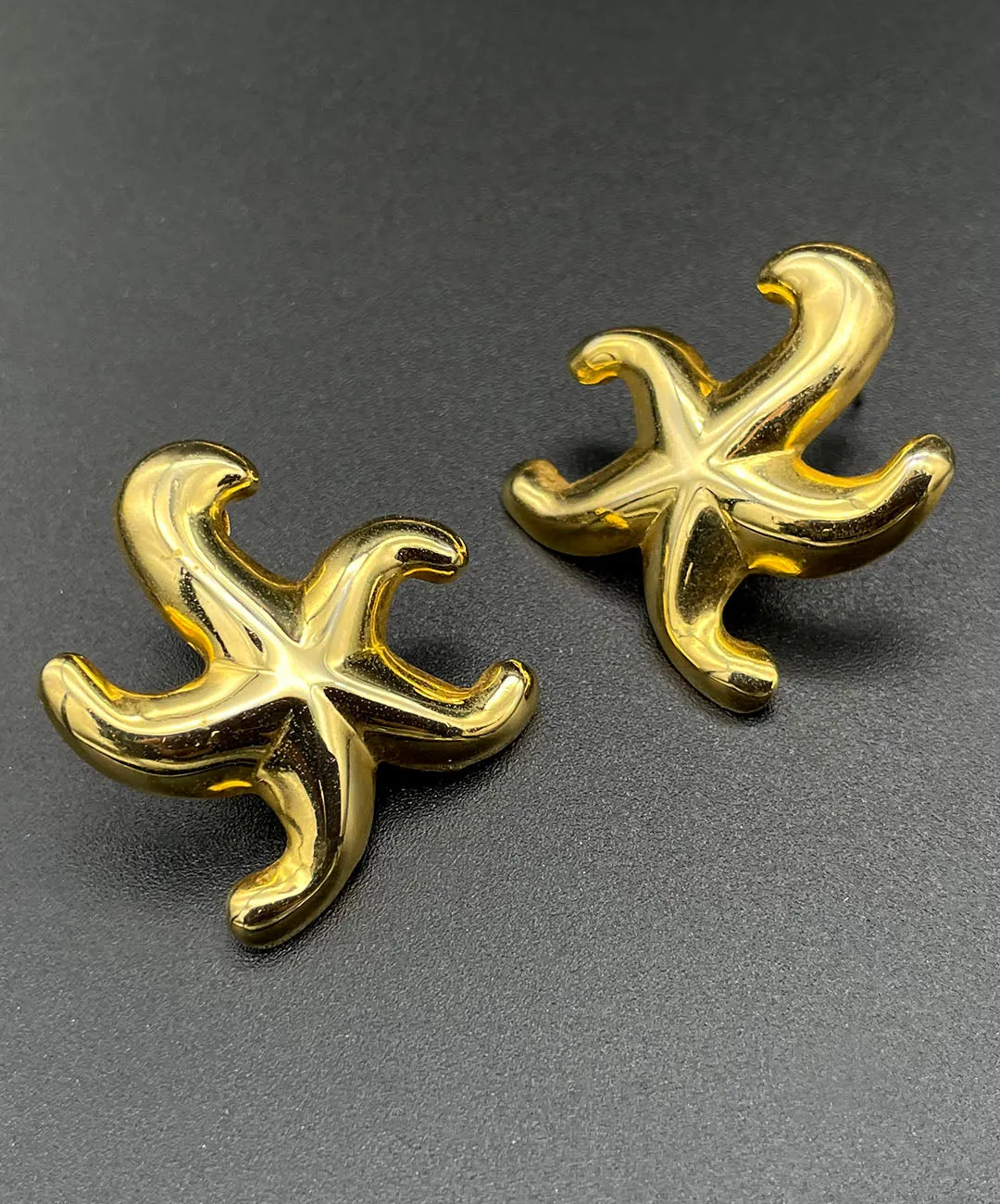 【USA輸入】ヴィンテージ スターフィッシュ メタル ピアス/VINTAGE STARFISH Metal Post Earrings