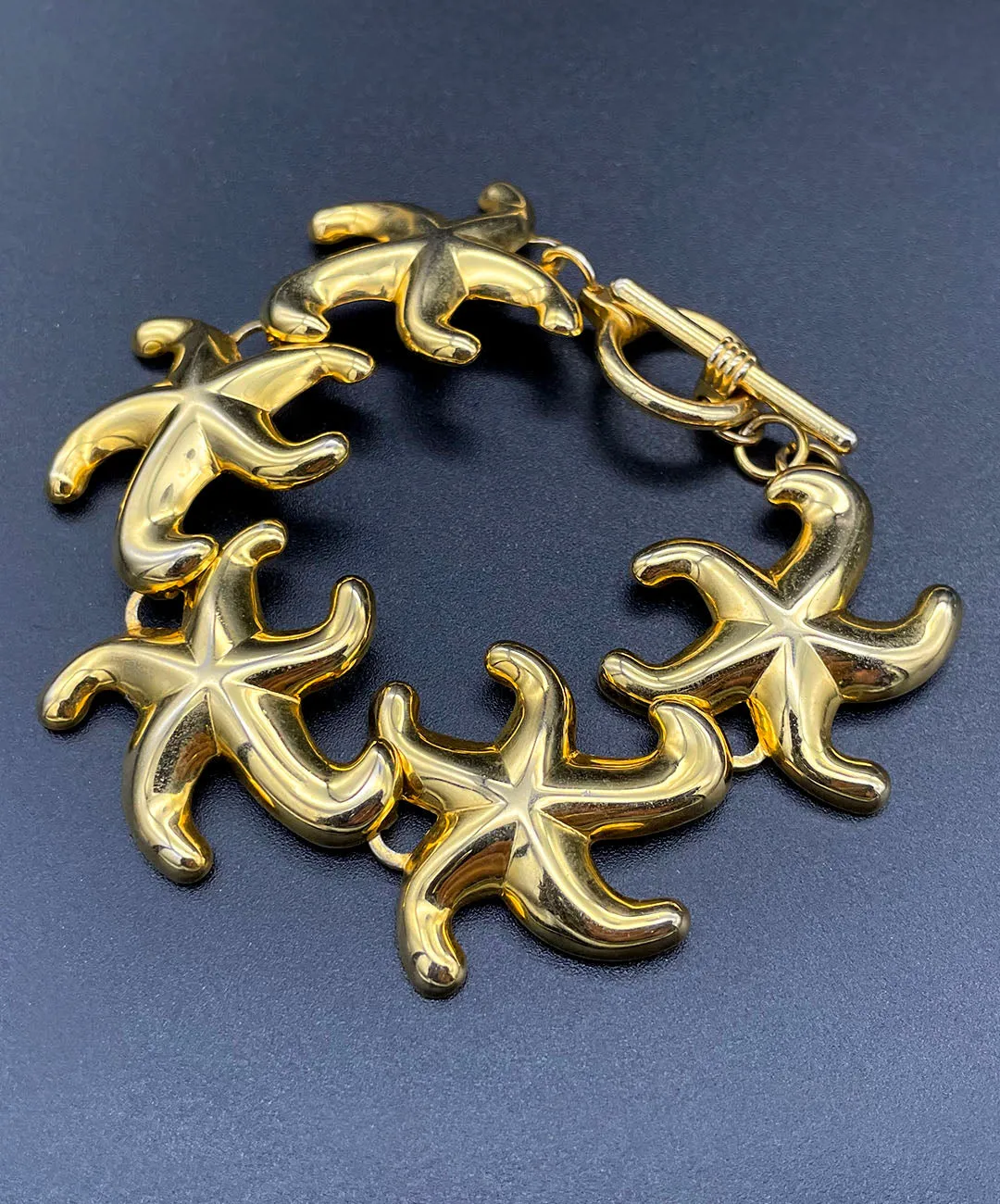 【USA輸入】ヴィンテージ スターフィッシュ メタル ブレスレット/VINTAGE STARFISH Metal Bracelet