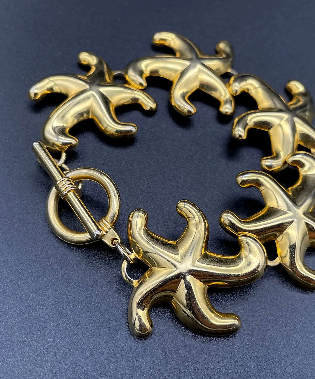 【USA輸入】ヴィンテージ スターフィッシュ メタル ブレスレット/VINTAGE STARFISH Metal Bracelet