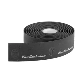 Van Nicholas Natural Cork Gel Bartape - Black