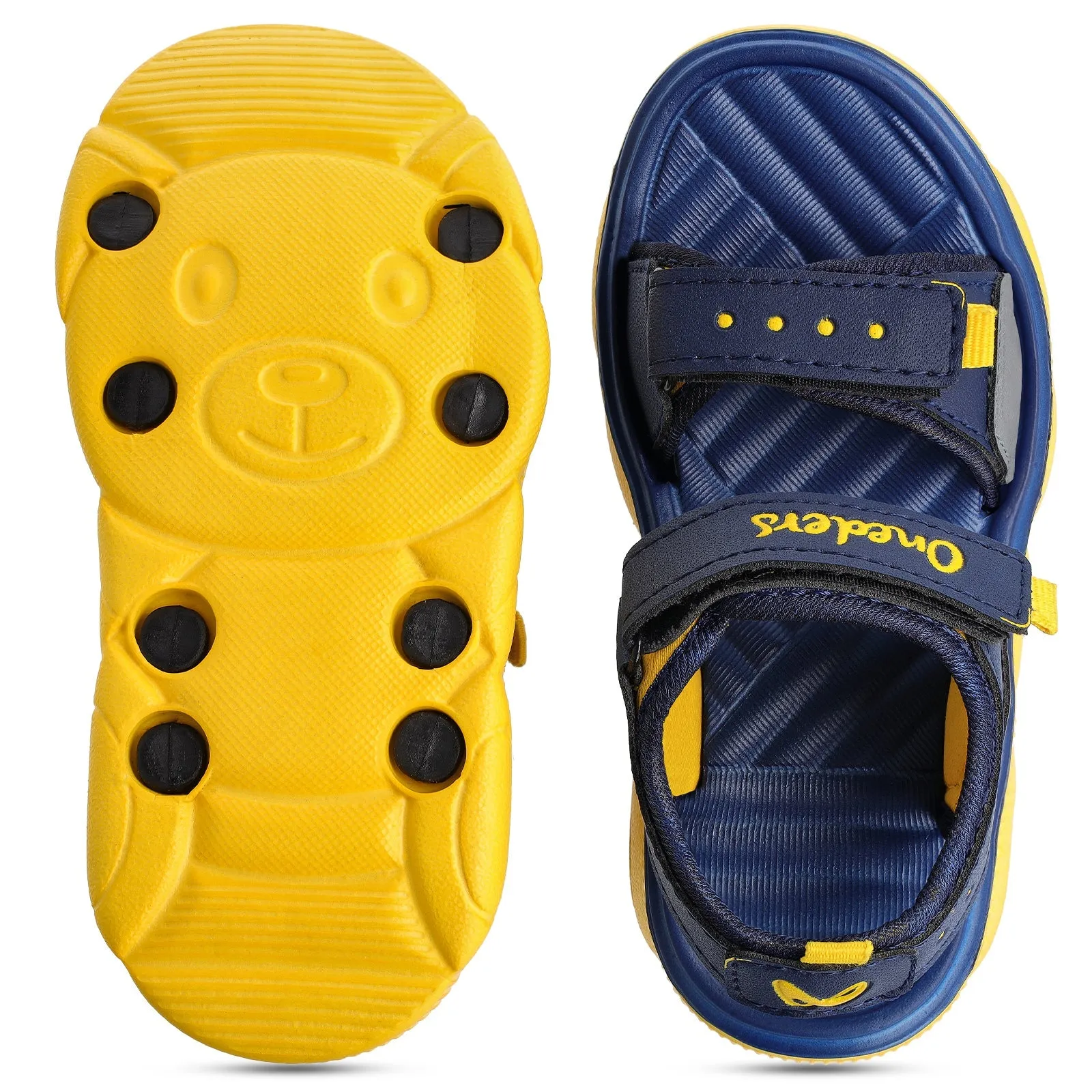 Walkaroo Kids Sports Sandal  - WK453 Navy Blue Yellow