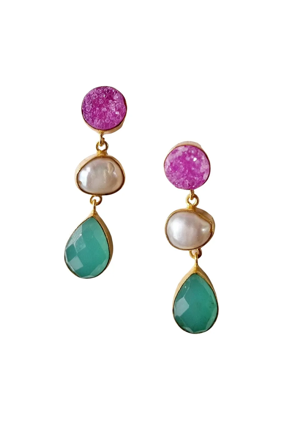 ZODA NATANIA NATURAL STONE EARRING