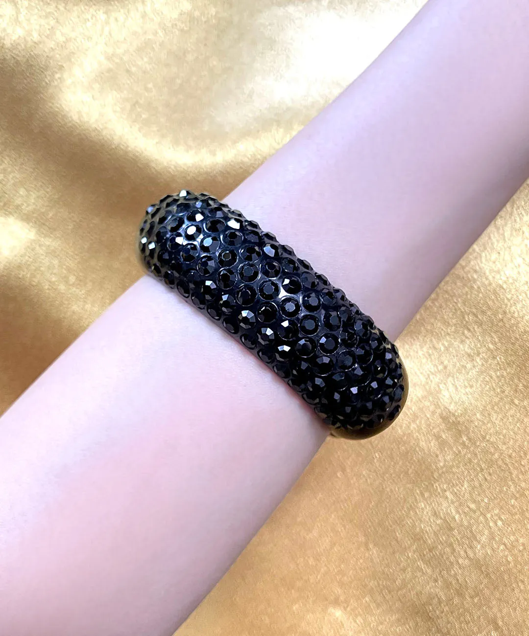 ヴィンテージ ベークライト ブラック ビジュー バングル/VINTAGE Baekeland Black BIJOU BANGLE